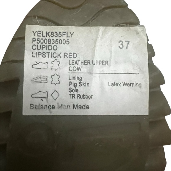 Fly London 6.5 Red Suede Mary Jane Comfort Tomato Girl Feminine Wedge Shoes - Picture 10 of 13